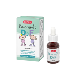 Dung Dịch Buonavit D3F – Vitamin D3 & Fluor – Lọ 12ml