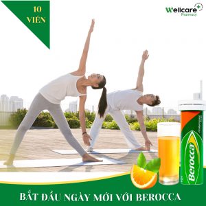 SỦI BEROCCA PERFORMANCE ( TUÝP 10 VIÊN ) – BỔ SUNG VITAMIN C, VITAMIN B TỔNG HỢP, TĂNG CƯỜNG ĐỀ KHÁNG