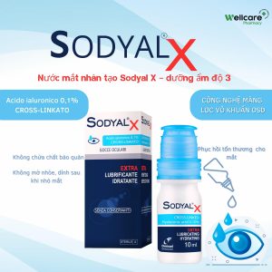 Sodyal X 10 ml – Nước mắt nhân tạo dưỡng ẩm độ 3
