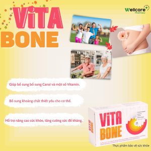 Vitabone Hộp 30 viên nén – Thực phẩm bảo vệ sức khỏe cung cấp Calci, Vitamin, Khoáng chất