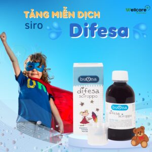 DIFESA SCIROPPO 150 ml - Siro tăng đề kháng hô hấp đa tác động cho trẻ.