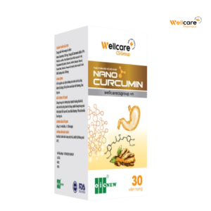 Nano Curcumin Wellcare - Hỗ trợ giảm acid dịch vị, giúp bảo vệ niêm mạc dạ dày-tá tràng (Hộp 30 viên)