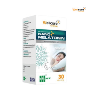 Nano Melatonin Wellcare - Hỗ trợ cải thiện tình trạng mất ngủ, giúp ngủ ngon (Hộp 30 viên)