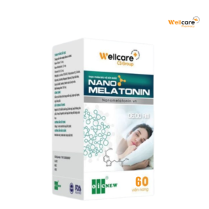 Nano Melatonin Wellcare - Hỗ trợ cải thiện tình trạng mất ngủ, giúp ngủ ngon (Hộp 60 viên)