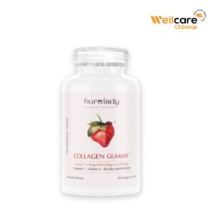 Kẹo dẻo Huro Lady Collagen Gummy - Cải thiện độ đàn hồi,nếp nhăn trên da, chống oxy hóa (Hũ 210g)