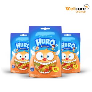Kẹo dẻo lợi khuẩn Huro Probiotics - Bổ sung lợi khuẩn, hỗ trợ tốt cho tiêu hóa đường ruột, bé ăn ngon (Túi 105g)