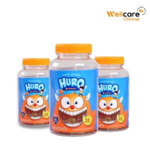 Kẹo dẻo lợi khuẩn Huro Probiotics - Bổ sung lợi khuẩn, hỗ trợ tốt cho tiêu hóa đường ruột, bé ăn ngon (Hủ 168g)