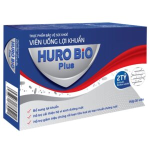 Men vi sinh HURO BIO Plus -  Bổ sung lợi khuẩn hỗ trợ tiêu hóa, cải thiện hệ vi sinh đường ruột (Hộp 30 viên)