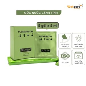 Gel Bôi Trơn PlayAh Gốc Nước Pleasure - Hộp 5 gói - Mỗi gói 5ml