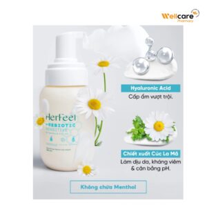 Bọt vệ sinh nữ PlayAh! Her Feel Prebiotic Sensitive - Hộp 150ml