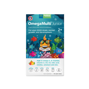 Viên Nhai OmegaMulti Junior – Omega 3 & Vitamin – 2 vỉ x 15 viên nhai