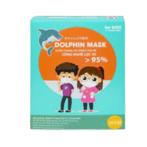 Khẩu Trang 3D DOLPHIN MASK - Công Nghệ Lọc 3X, Bảo Vệ >95% (Hộp 10 Cái)
