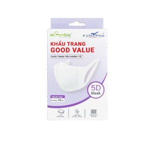 Khẩu Trang Cao Cấp REGENTOX GOOD VALUE - Kháng Khuẩn 99%, Tiêu Chuẩn Quốc Tế (Hộp 10 Cái)