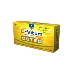 Viên Uống D-Vitum Forte Osteo – Canxi, Vitamin D3 & K2 – Hộp 30 Viên