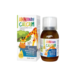 Dung Dịch AnniBaby Calcium - Canxi Sinh Học, Vitamin D3 & K2 - Lọ 100ml